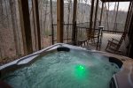Large relaxing hot tub